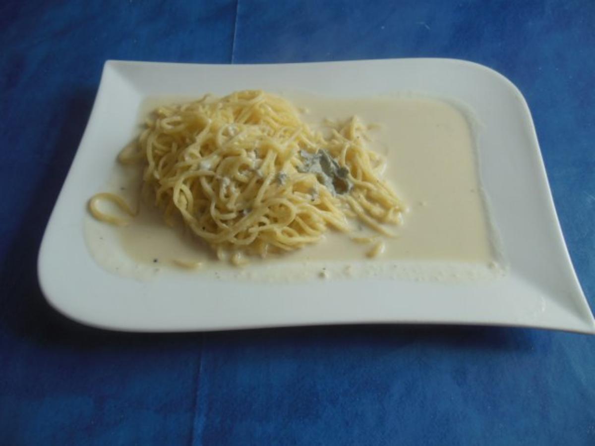 Vegetarisch:Spaghetti mit Gorgonzolasoße - Rezept