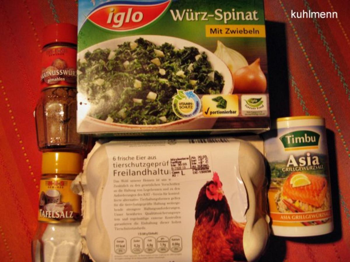 Im Spinat "verlorene Eier" - Rezept - Bild Nr. 2