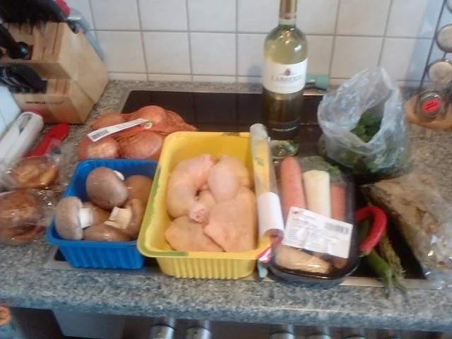 KOKOWÄH 3 - GENIGHTCOOKERRT ODER COQ AU VIN -- SCHARFER GALLISCHER HAHN - Rezept - Bild Nr. 2