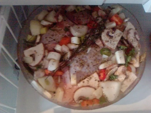 KOKOWÄH 3 - GENIGHTCOOKERRT ODER COQ AU VIN -- SCHARFER GALLISCHER HAHN - Rezept - Bild Nr. 4