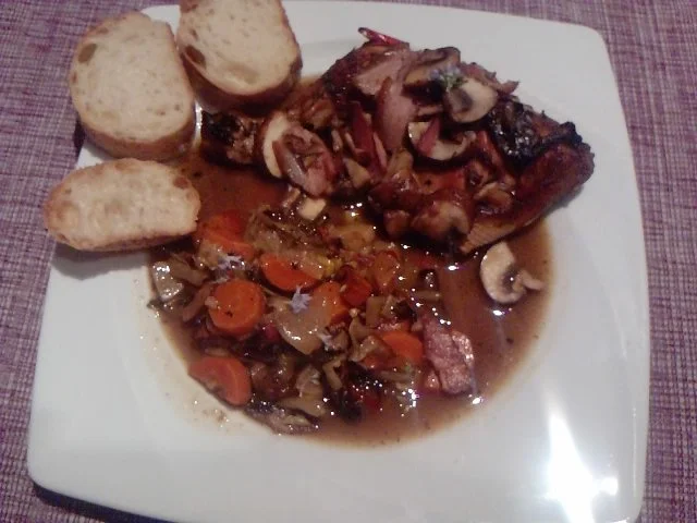 KOKOWÄH 3 - GENIGHTCOOKERRT ODER COQ AU VIN -- SCHARFER GALLISCHER HAHN - Rezept