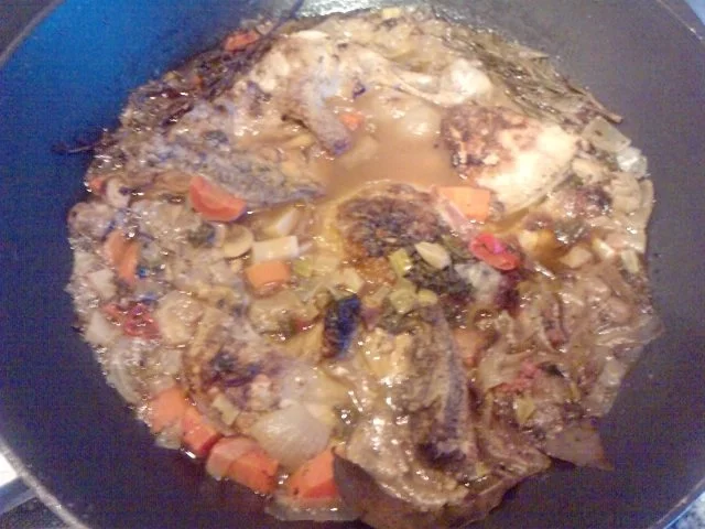 KOKOWÄH 3 - GENIGHTCOOKERRT ODER COQ AU VIN -- SCHARFER GALLISCHER HAHN - Rezept - Bild Nr. 12