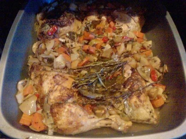 KOKOWÄH 3 - GENIGHTCOOKERRT ODER COQ AU VIN -- SCHARFER GALLISCHER HAHN - Rezept - Bild Nr. 14