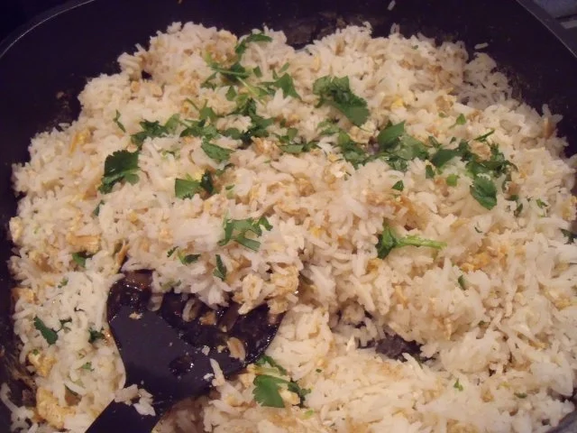 Rezept: Fleisch mit schwarzer Bohnensauce und Bratreis Bild Nr. 3 Fleisch mit schwarzer Bohnensauce und Bratreis - Rezept - Bild Nr. 3