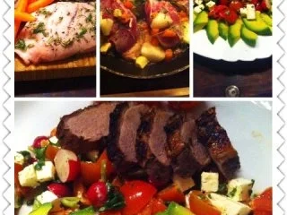 Ente in Honig -Orange an sommerlichen Salat - Rezept