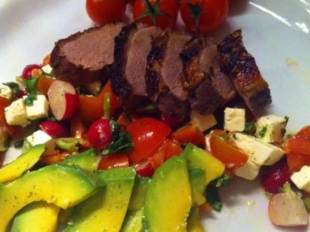 Ente in Honig -Orange an sommerlichen Salat - Rezept - Bild Nr. 4