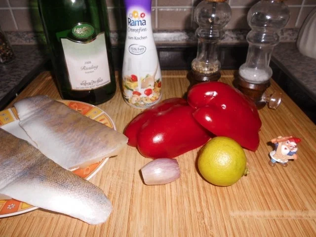 Zander auf Paprika-Sahne-Soße - Rezept - Bild Nr. 2