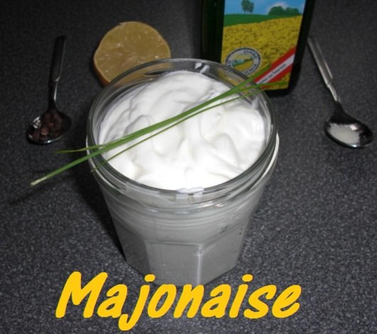 30 Sekunden " Mayonaise fettarm " ohne Ei - Rezept