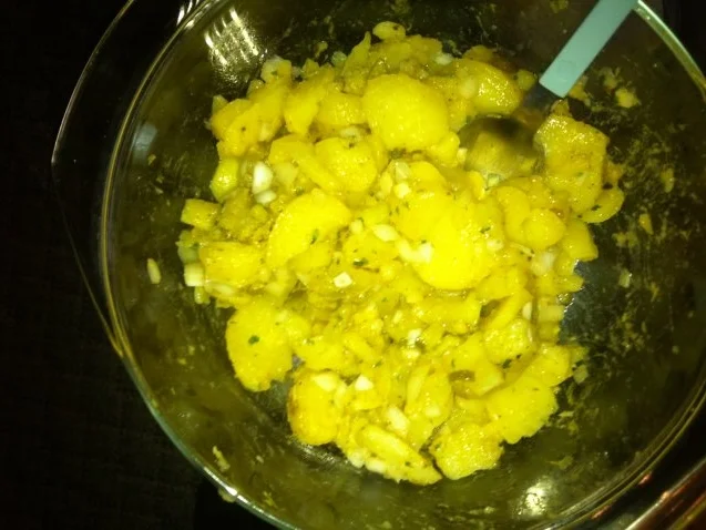 panierte Putenschnitzel mit Kartoffelsalat 2erlei Art - Rezept - Bild Nr. 2