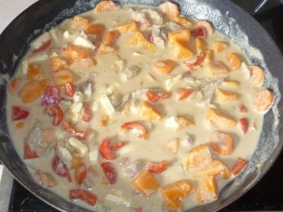 Rezept: Pfannengericht - Süsskartoffelpfanne "Jäger Art" Bild Nr. 6 Pfannengericht - Süsskartoffelpfanne "Jäger Art" - Rezept - Bild Nr. 6