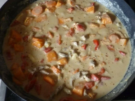 Rezept: Pfannengericht - Süsskartoffelpfanne "Jäger Art" Bild Nr. 7 Pfannengericht - Süsskartoffelpfanne "Jäger Art" - Rezept - Bild Nr. 7