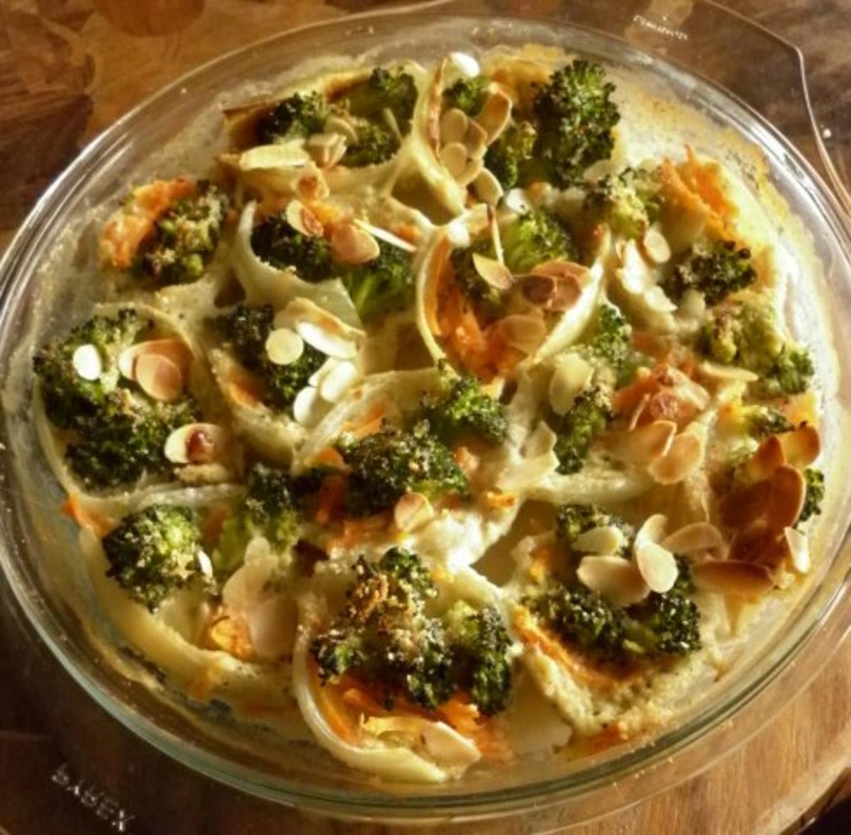 gebackene Zwiebelmuscheln mit Broccoli-Füllung - Rezept