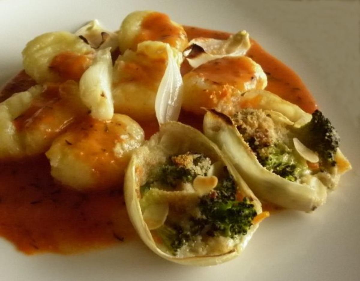 gebackene Zwiebelmuscheln mit Broccoli-Füllung - Rezept - Bild Nr. 2