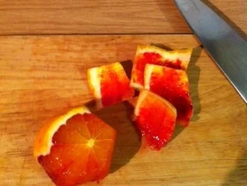 Bandnudeln mit Räucherlachs-Blutorangen Soße - Rezept - Bild Nr. 3