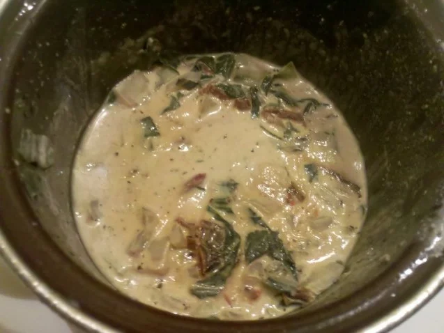 Rezept: Kartoffeln: Kartoffelauflauf mit Mangold Bild Nr. 4 Kartoffeln: Kartoffelauflauf mit Mangold - Rezept - Bild Nr. 4