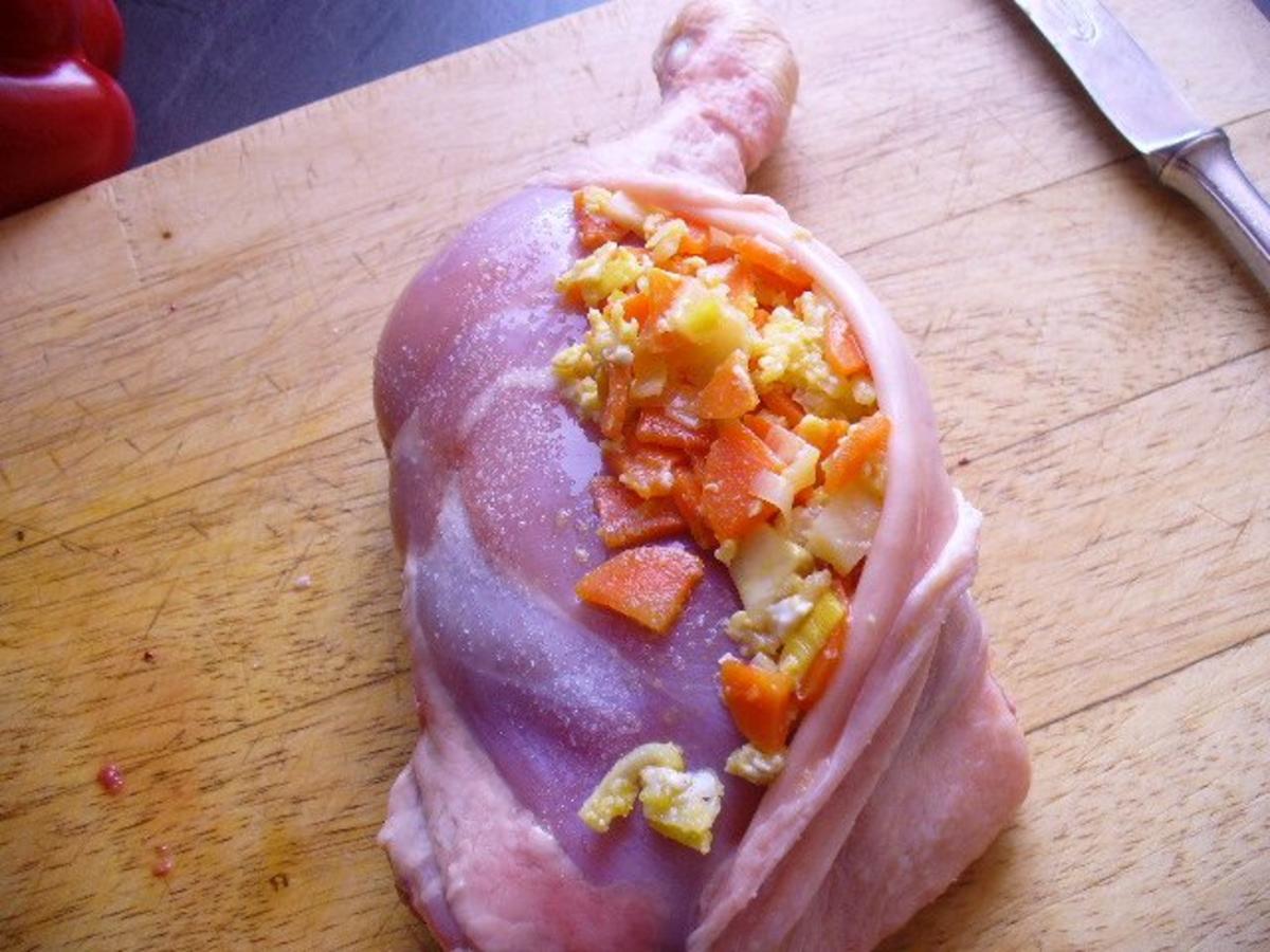 Rezept: gemüsige Hähnchenschenkel Bild Nr. 9 gemüsige Hähnchenschenkel - Rezept - Bild Nr. 9