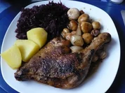 Rezept: Entenkeule mit Orangensoße Entenkeule mit Orangensoße - Rezept