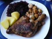Entenkeule mit Orangensoße - Rezept