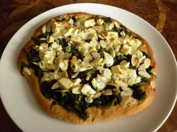 Rezept: Spinat - Pizza Spinat - Pizza - Rezept