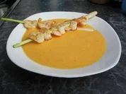 Asiatische Möhrensuppe mit Garnelen - Rezept