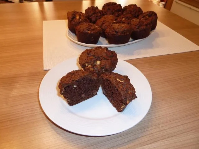 Rezept: Triple Chocolate Chip Muffins Bild Nr. 3 Triple Chocolate Chip Muffins - Rezept - Bild Nr. 3