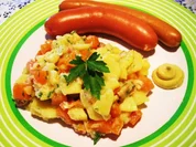 Die wunderbare Vermehrung von einem Rest Kartoffelsalat ... - Rezept