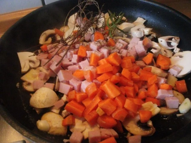 Putenkasseler mit Gemüse und Spaghetti - Rezept - Bild Nr. 6