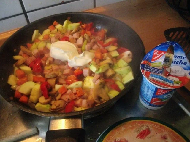 Putenkasseler mit Gemüse und Spaghetti - Rezept - Bild Nr. 7