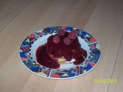 Buttermilch-Pancakes mit Quarkcreme & Beerensoße - Rezept