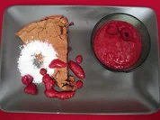 Torta al cioccolato morbide mit Panna cotta - Rezept