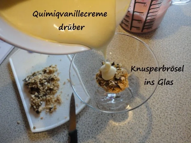 Vanille Creme mit Erdbeer Sahne und Knusper Brösel - Rezept - Bild Nr. 9