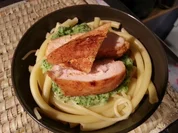 Rezept: Brokkoli -Sauce mit Makkaroni und Putenfiletstreifen Brokkoli -Sauce mit Makkaroni und Putenfiletstreifen - Rezept