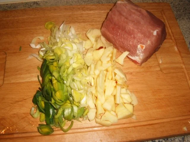 Kasseler mit Apfel- Lauch-Kruste - Rezept - Bild Nr. 3