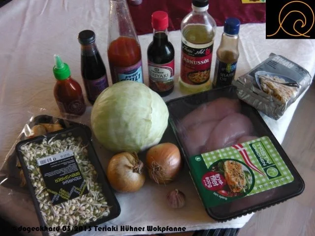 Teriyaki Hühnerfleisch mit Kraut aus dem Wok - Rezept - Bild Nr. 3