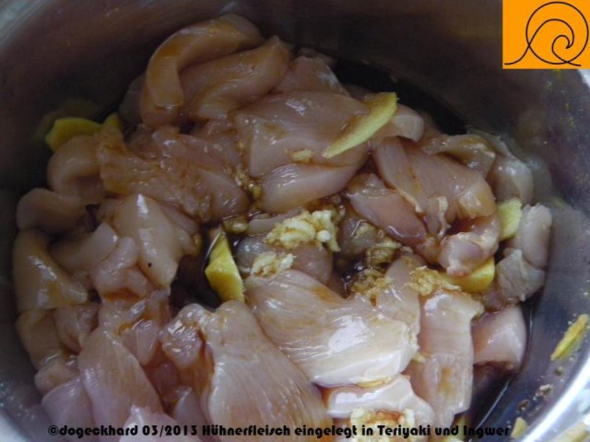 Teriyaki Hühnerfleisch mit Kraut aus dem Wok - Rezept - Bild Nr. 4