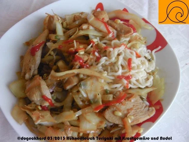 Teriyaki Hühnerfleisch mit Kraut aus dem Wok - Rezept - Bild Nr. 12