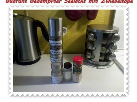 Fisch: Gedämpfter Seelachs mit Zwiebelsoße - Rezept - Bild Nr. 9