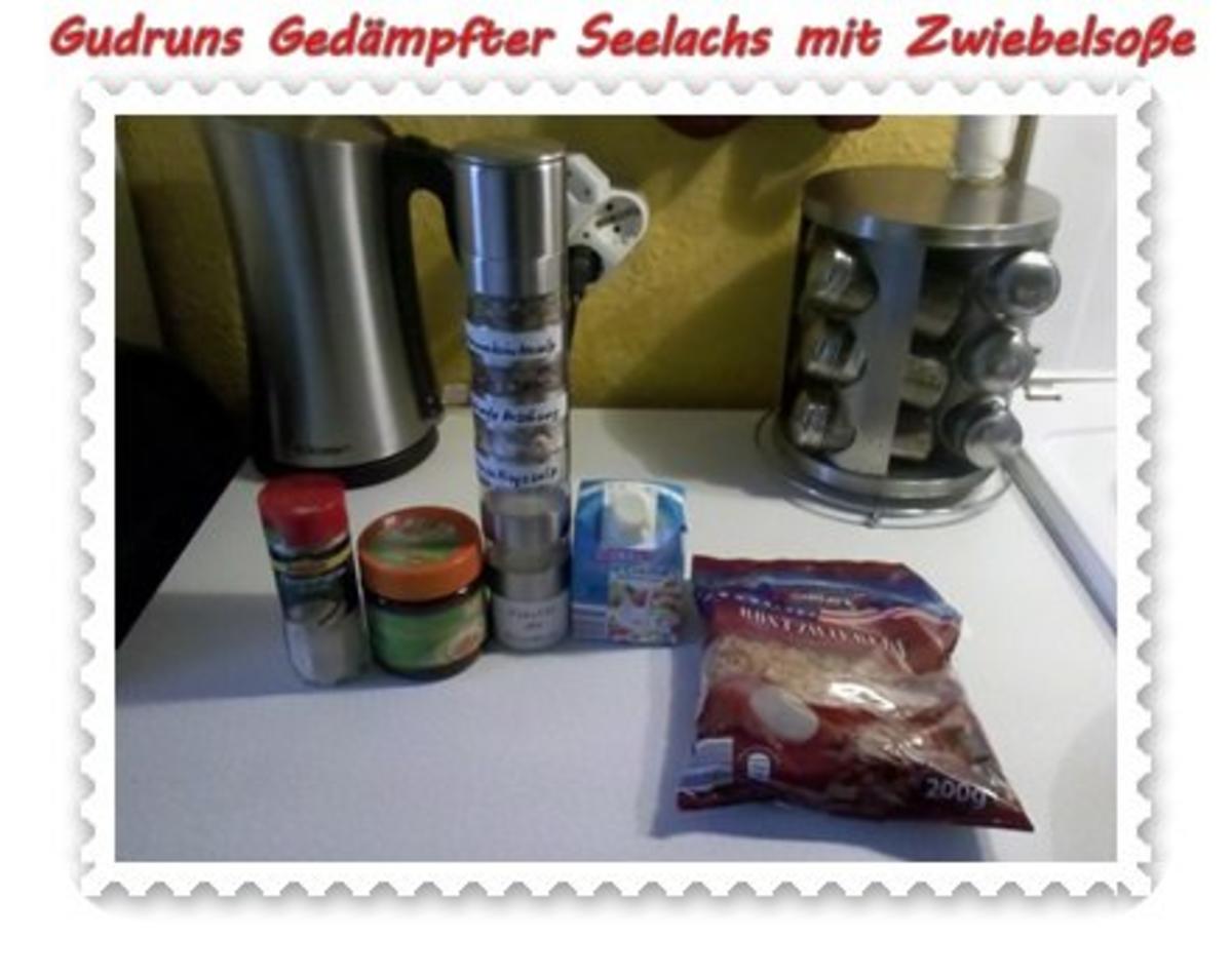 Fisch: Gedämpfter Seelachs mit Zwiebelsoße - Rezept - Bild Nr. 11