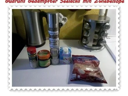 Fisch: Gedämpfter Seelachs mit Zwiebelsoße - Rezept - Bild Nr. 11