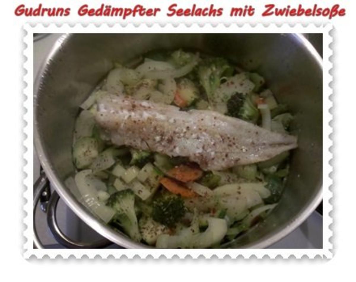 Fisch: Gedämpfter Seelachs mit Zwiebelsoße - Rezept - Bild Nr. 14