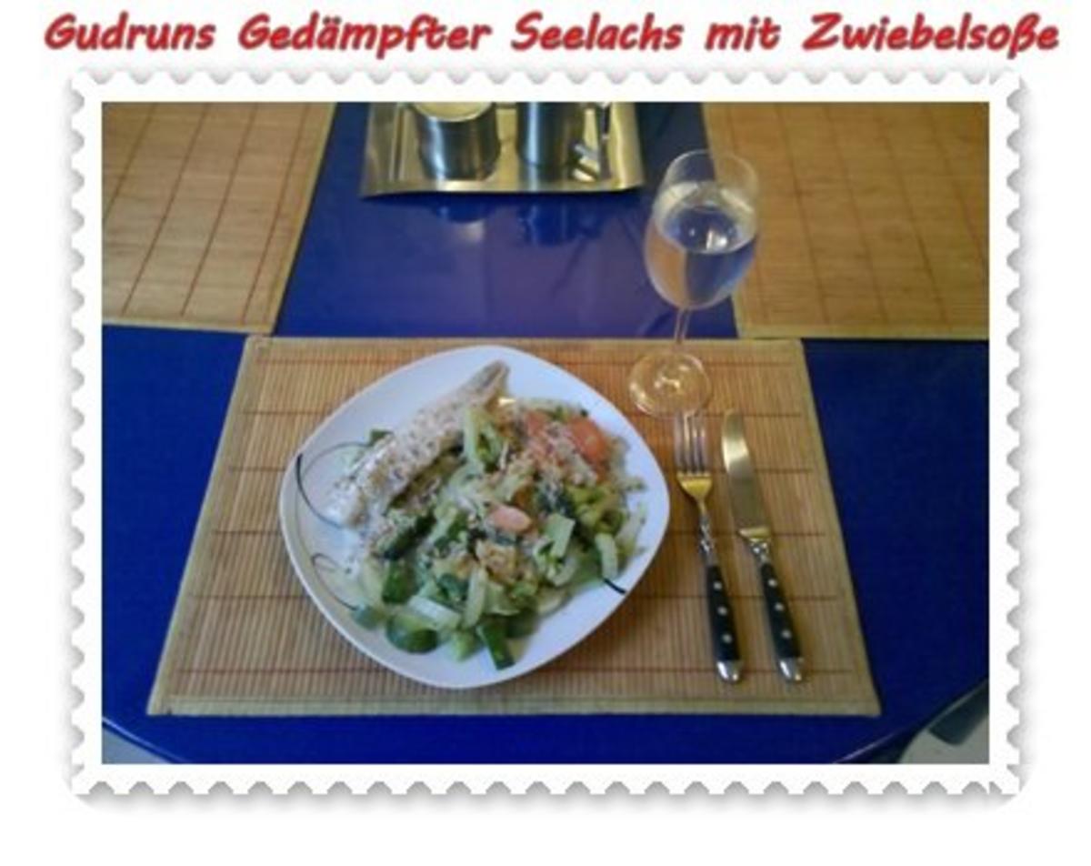 Fisch: Gedämpfter Seelachs mit Zwiebelsoße - Rezept - Bild Nr. 16