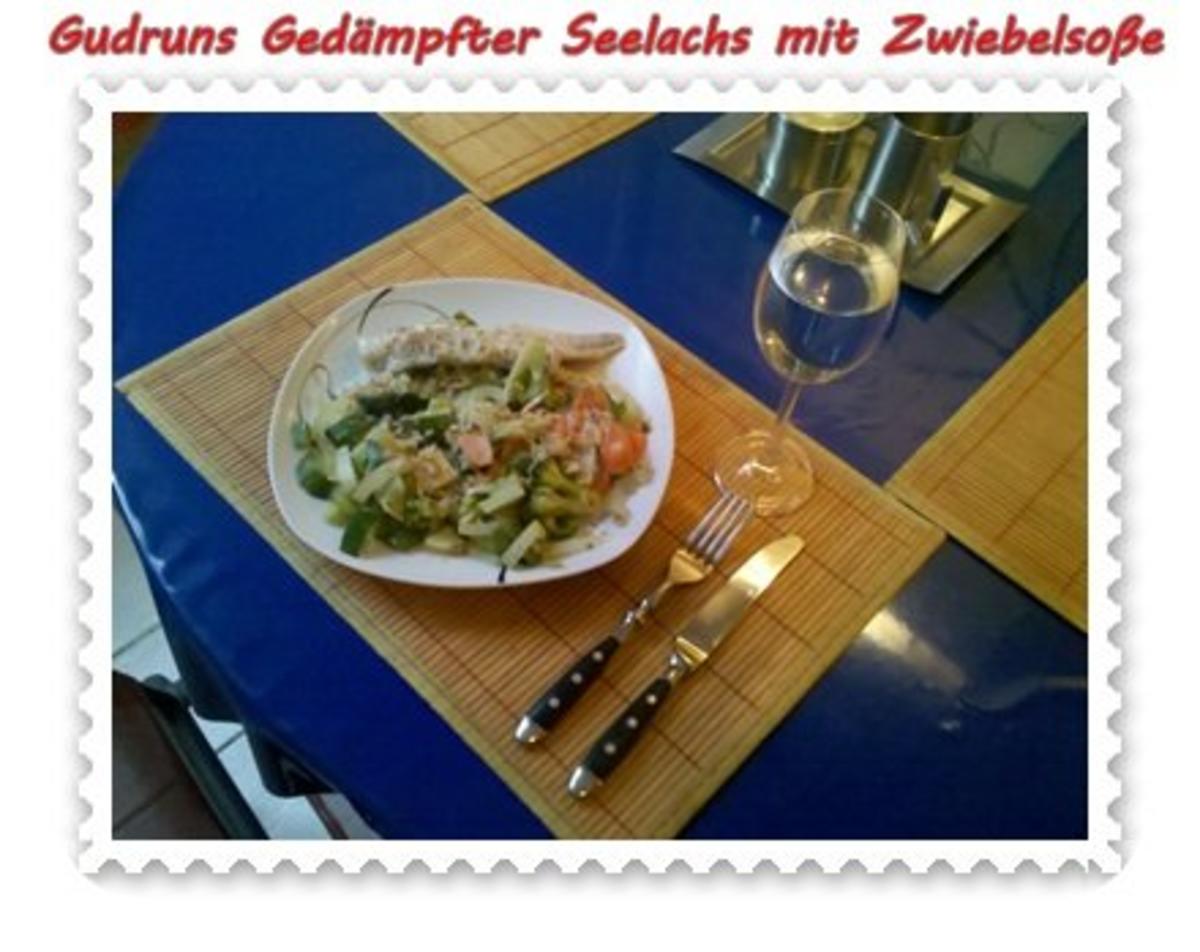 Fisch: Gedämpfter Seelachs mit Zwiebelsoße - Rezept - Bild Nr. 17