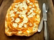 Kürbis-Flammkuchen - Rezept