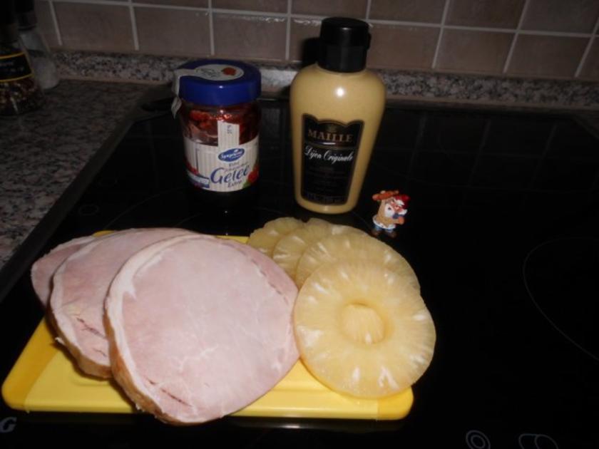Kasslersteak mit Ananas