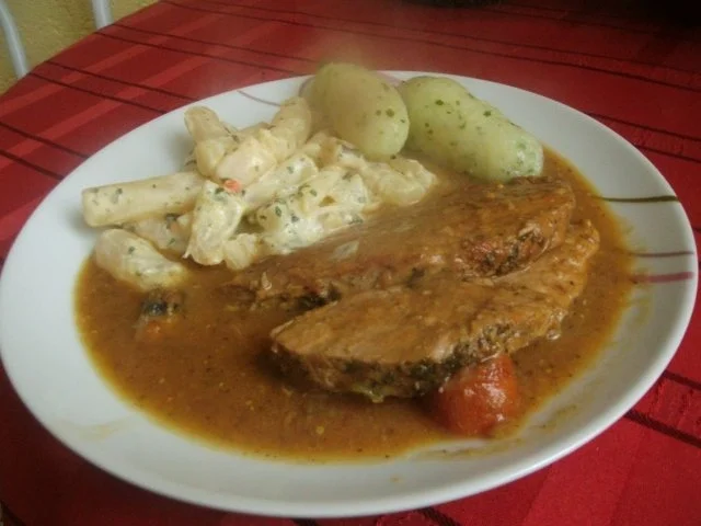 Schnitzelbraten in Senfsauce - Rezept