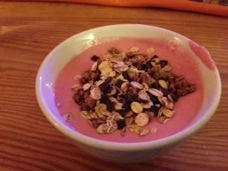 Himbeerquark mit Schokomüsli - Rezept