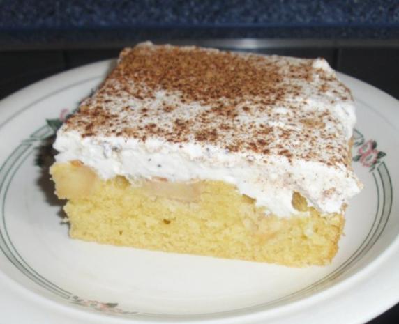 Kleiner Apfelkuchen mit Schmandhaube - Rezept - kochbar.de