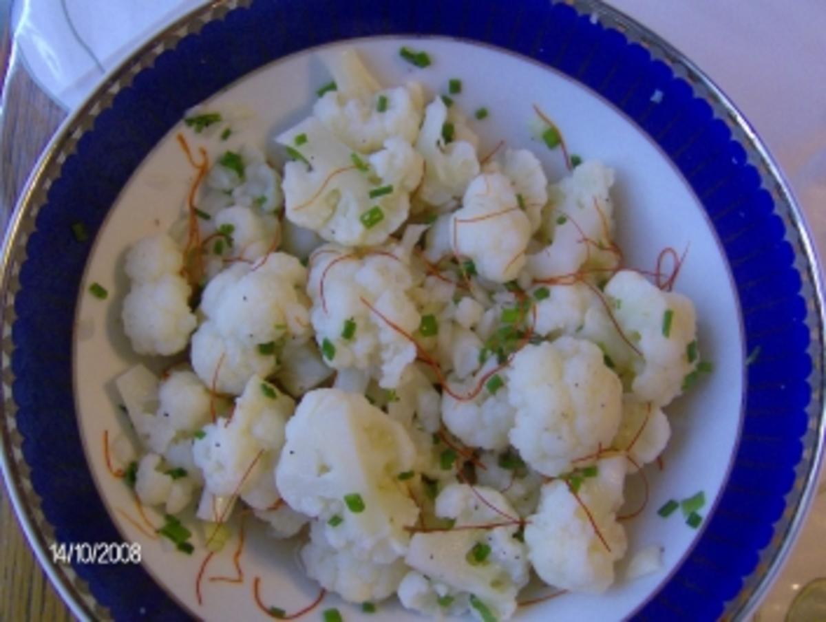 Blumenkohlsalat mit Chilifäden - Rezept