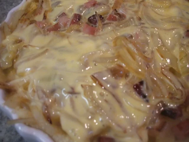 Quiche: Zwiebel-Apfel-Tarte für die kleine Form (16 cm) - Rezept - Bild Nr. 7