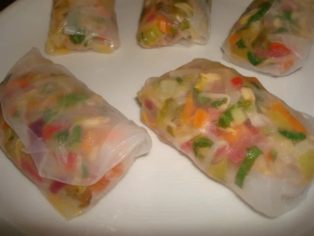Frühlingsrollen im Reisblatt - Rezept